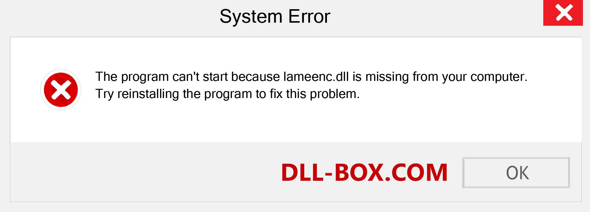  lameenc.dll file is missing?. Download for Windows 7, 8, 10 - Fix  lameenc dll Missing Error on Windows, photos, images